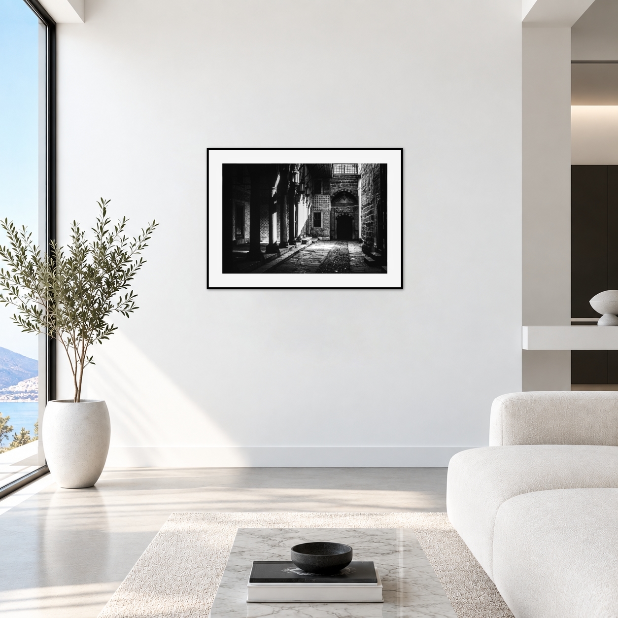 tirage fine art sur un mur